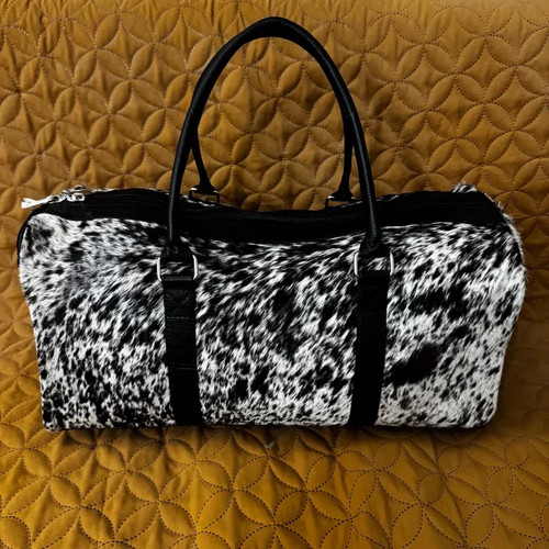 Large cowhide duffle bag - large,