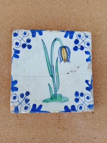 Antique dutch delft polychrome - dutch,