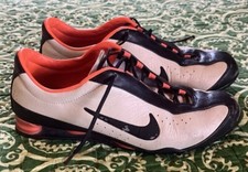 Nike Women Size 7 The Rival Shox Orange/White Shoes