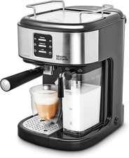 15 Bar Espresso Coffee Machine with Auto Milk Frother | One-Touch Latte Maker
