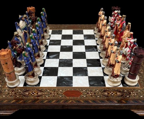 Chess set crusader knights - crusader,