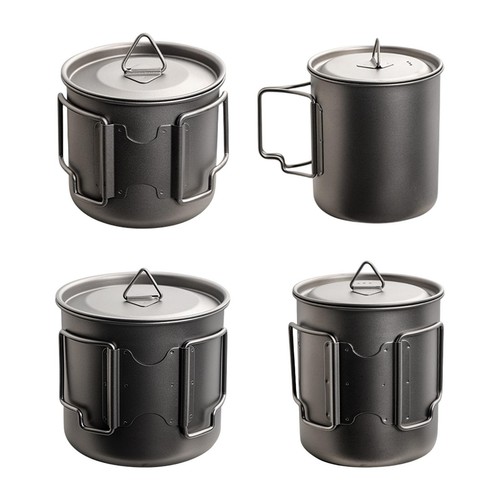 Titanium water cup camping - water,