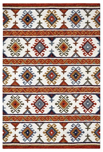 Striata hand tufted wool rug - hand-tufted,