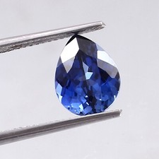 AAA 10x8 MM Natural Flawless Ceylon Royal Blue Sapphire Loose Pear Gemstone Cut