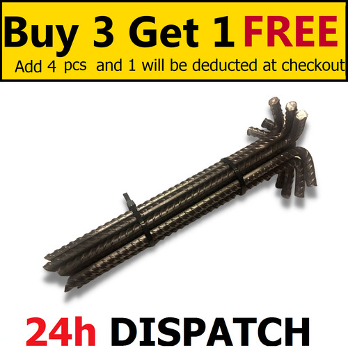 Tent pegs heavy duty - pegs, ribbed