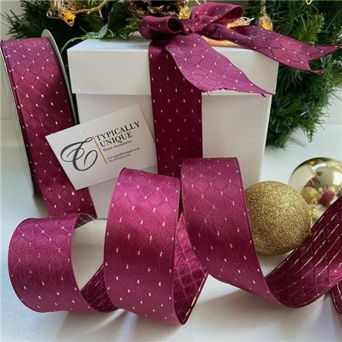 Metres christmas ribbon wire - metres,