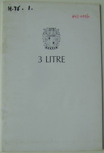 Austin litre errata handbook - 3,