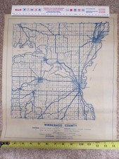 1929 Winnebago County Road Map