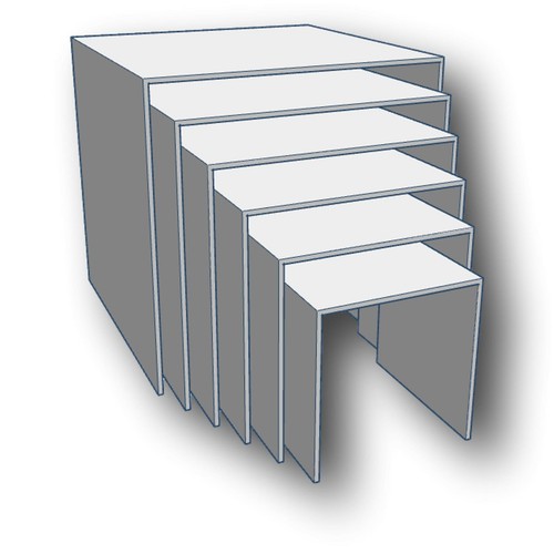 Square nesting plinth retail - square,