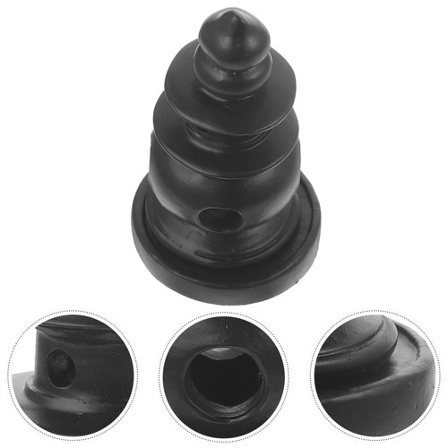 Black resin tower ornament - resin,