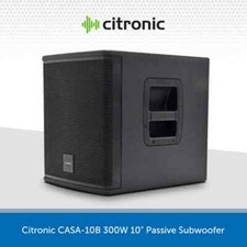 Citronic 10" 300W Passive Subwoofer Bass Bin Cabinet DJ Disco Club CASA-10B
