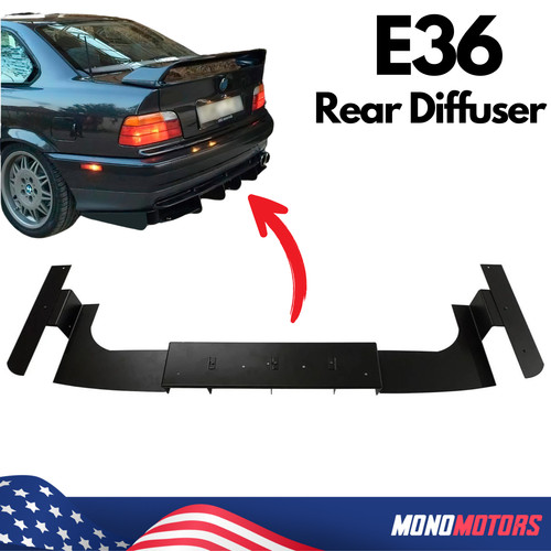 Metal rear diffuser for bmw - for,