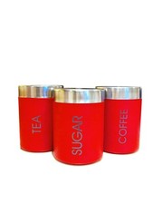 SET OF 3 TEA COFFEE SUGAR