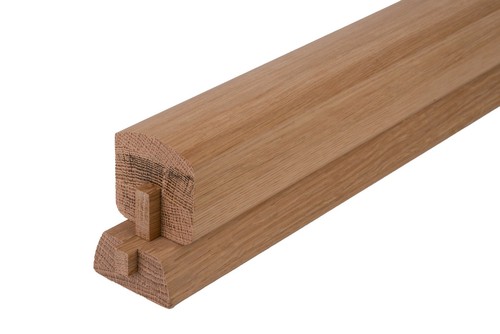 Stair handrail base rail - base, for