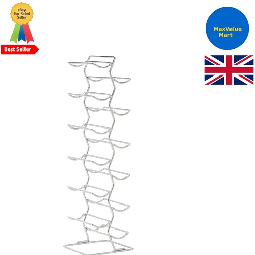 Large modern chrome wine rack - modern,