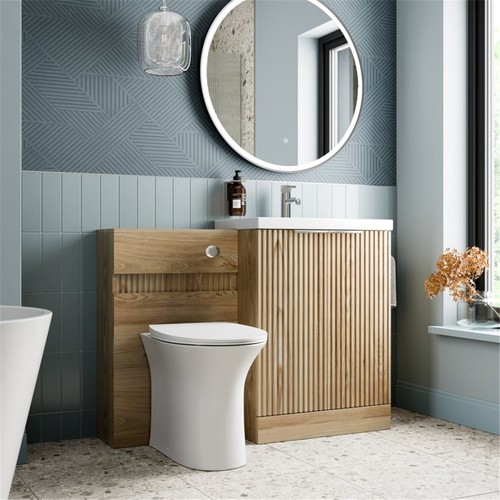 1100mm fluted wood back - 1100mm,