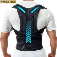 Unisex Adjustable Posture Corrector Back Brace – Lumbar & Shoulder Support