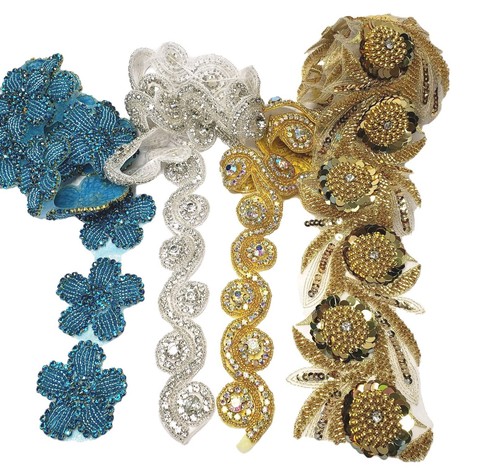 Yard bridal costume beaded - yard,