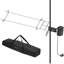 onlyfire Portable BBQ Rotisserie Kit Floor Stand Spit Roaster Camping USB Batter