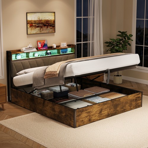 Wooden ottoman bed frame - ottoman,