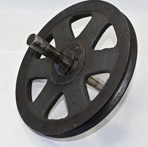 Antique pulley wheel - , 7”