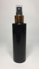 150ml Black Cylindrical PET Plastic Bottle & Shiny Gold/Black Spray ANY AMOUNT