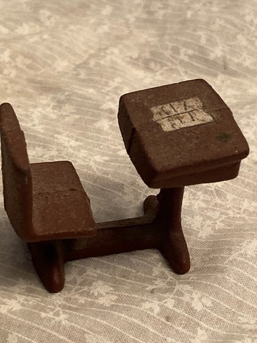 Cast iron miniature school - miniature,