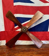 WW2 RAF Laminated Mahogany 3ftW Four Bladed Generator Propeller.