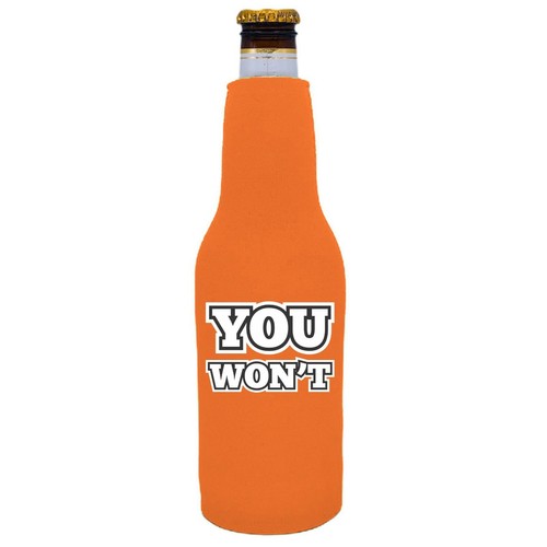 You won beer bottle coolie - you,