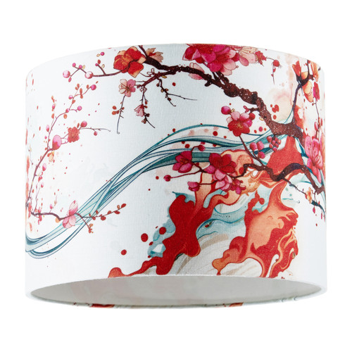Red cherry blossom watercolour - blossom,