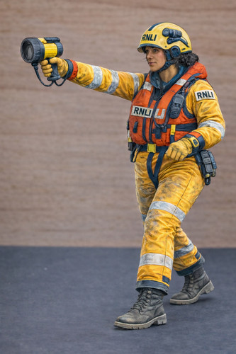 Female lifeboat crew figure - lifeboat,