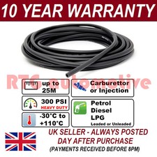 6mm 1/4" RUBBER OIL FUEL HOSE