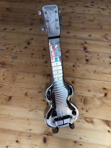 Rickenbacker silver hawaiian - rickenbacker,