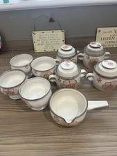 Denby Gypsy 4 Soup Coupe/Lids