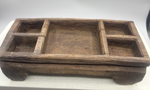Betel nut box vintage wooden - betel,