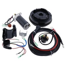 Electric Start Motor Kit For Yamaha Outboard 2 Stroke 9.9HP 15HP Flywheel