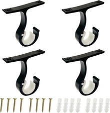4 Pack Curtain Pole Brackets