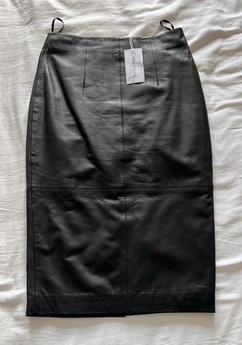 Genuine black leather - genuine,