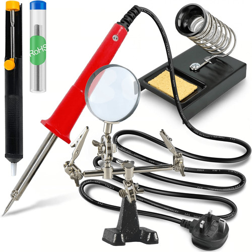Soldering iron kit 30w - iron, mains
