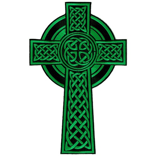 Large celtic cross patch irish - large,
