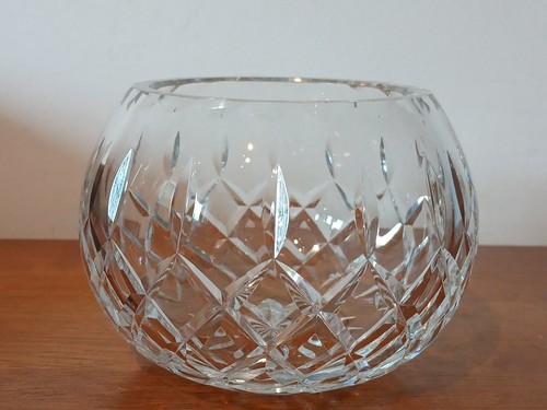 Brierley crystal rose bowl - crystal,