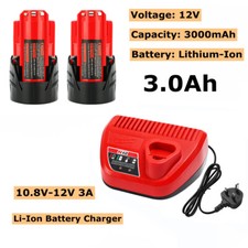 2pc 12V 3.0Ah Li-ion Battery