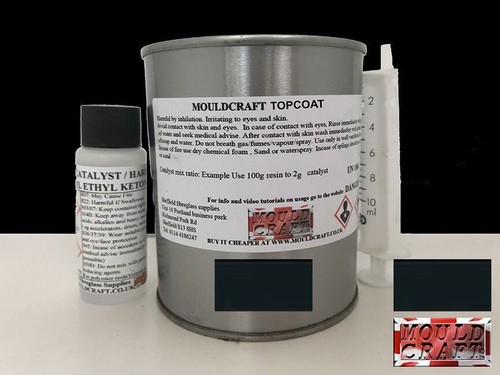 Charcoal topcoat flowcoat - topcoat, 1kg