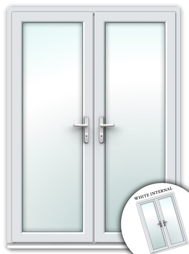 White pvc upvc french - white,