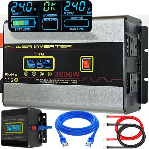 Power inverter 24v 240v - to,