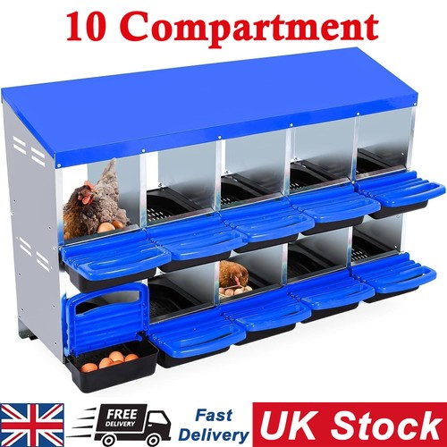 Hole metal chicken nesting - 10-hole,