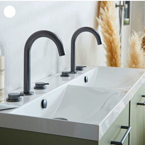 White double basin ceramic - double,