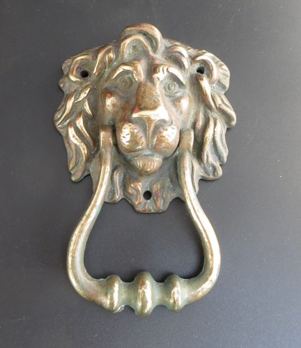 Vintage cast brass - lions, head