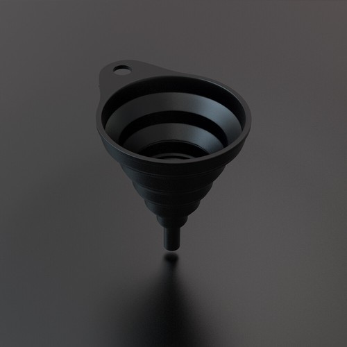 Moto silicone foldable funnel - moto,