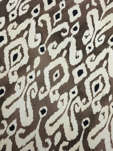 Mocha cream ikat - ikat, viscose